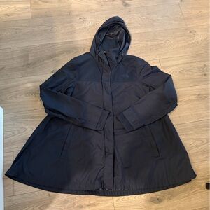 The North Face Flychute A-Line Jacket Blue Windwall Rain Outdoor